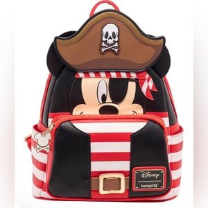 Loungefly Disney Pirate Mickey Mouse Cosplay Mini Backpack